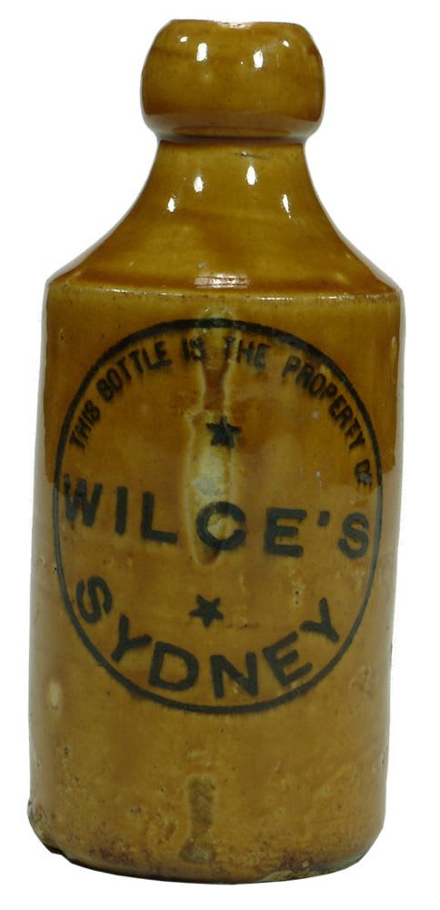 Wilce's Sydney Stoneware Ginger Beer Bottle
