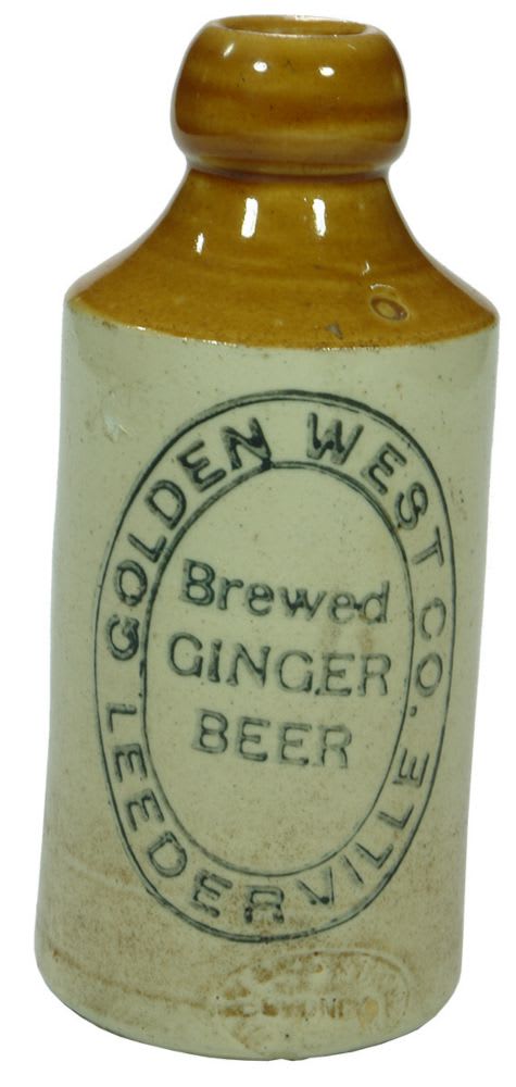 Golden West Leederville Brewed Ginger Beer Bottle