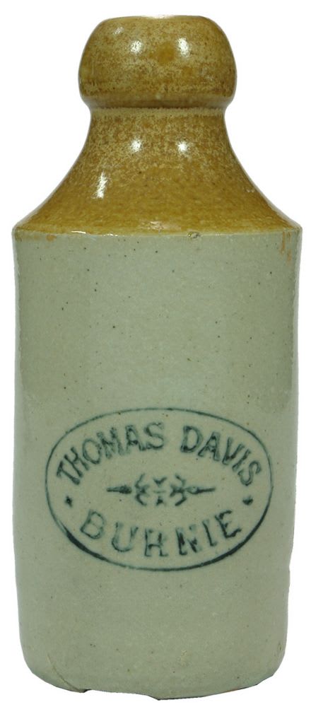 Thomas Davis Burnie Stoneware Ginger Beer Bottle