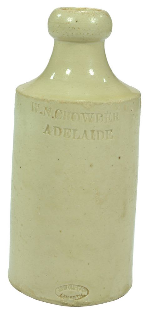 Crowder Adelaide John Cliff Lambeth Stone Bottle