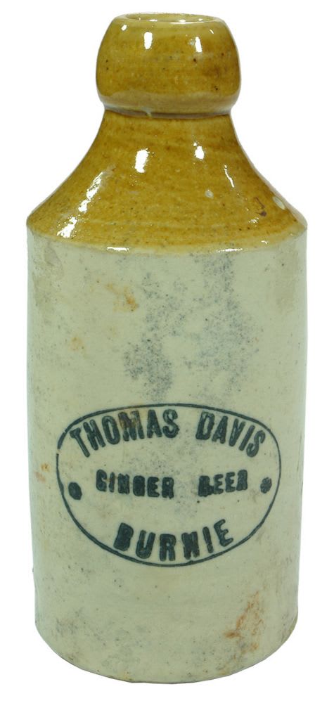 Thomas Davis Burnie Stoneware Ginger Beer Bottle