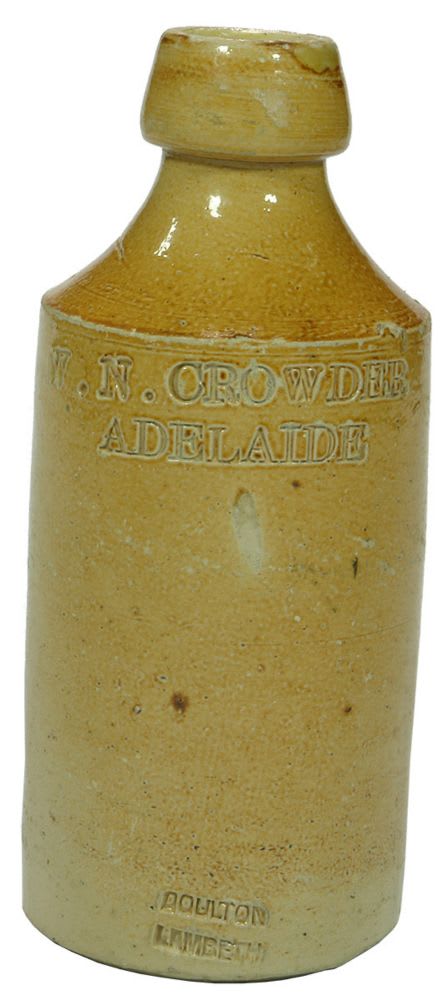 Crowder Adelaide Doulton Lambeth Ceramic Bottle