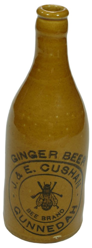 Cushan Gunnedah Bee Brand Ginger Beer Bottle