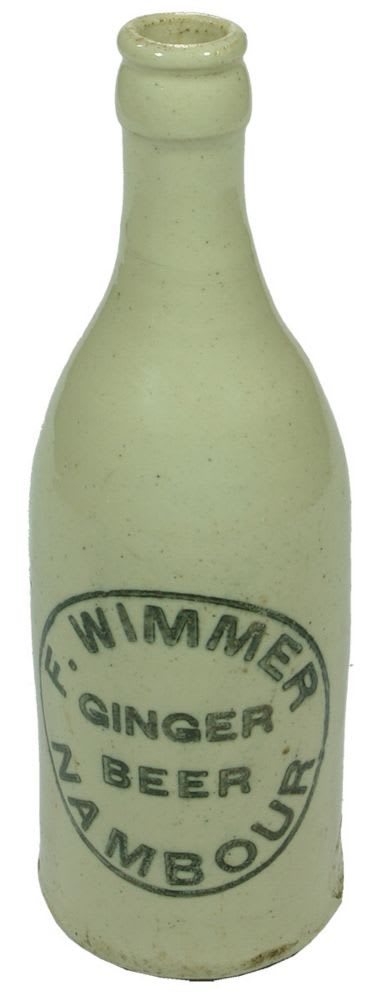 Wimmer Ginger Beer Nambour Stoneware Bottle
