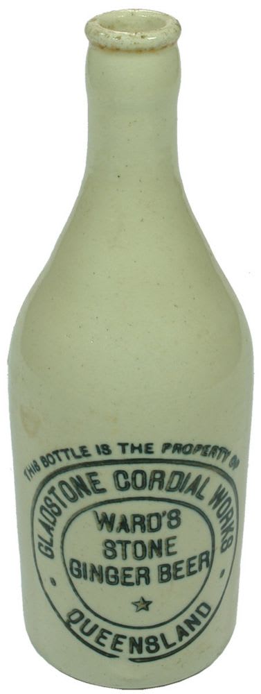Gladstone Cordial Works Ward's Queensland Bottle