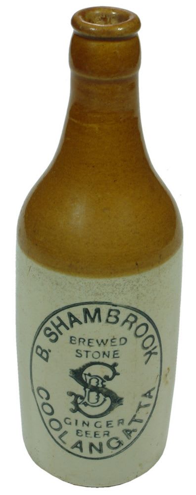 Shambrook Coolangatta Crown Seal Ginger Beer Bottle