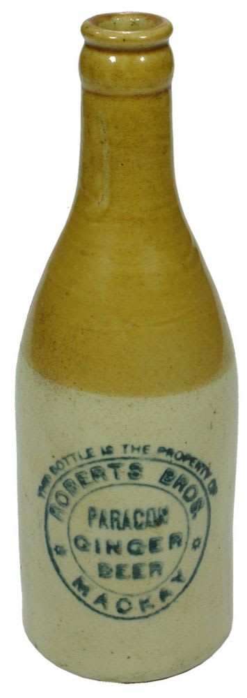 Roberts Paragon Ginger Beer Mackay Stone Botle