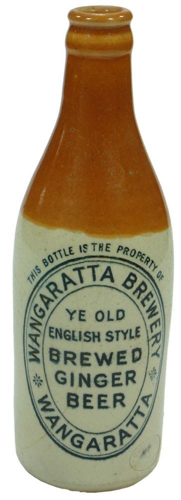 Wangaratta Brewery Red Top Crown Seal Bottle