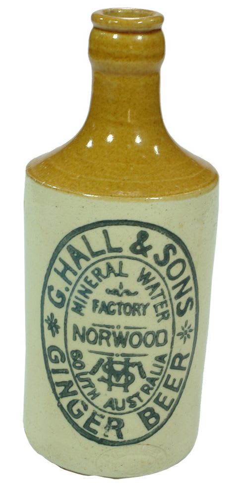 Hall Norwood Vintage Stoneware Ginger Beer Bottle