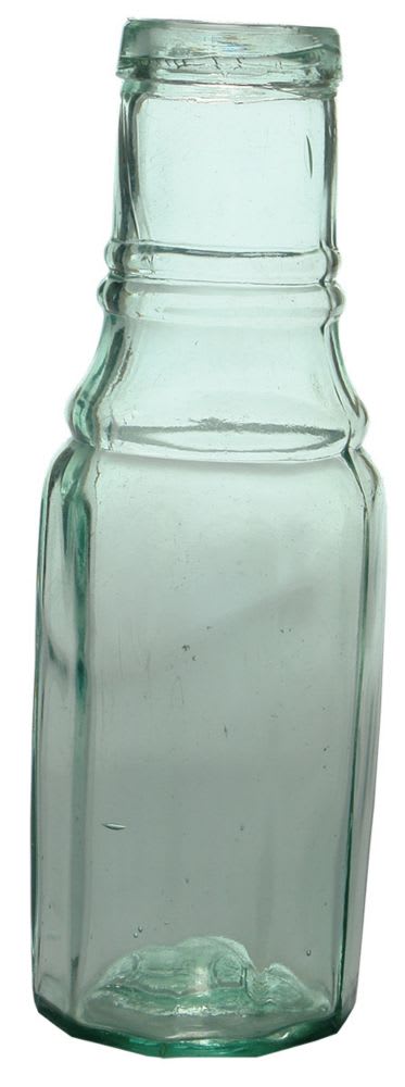 Antique Aqua Glass Pickle Bottle