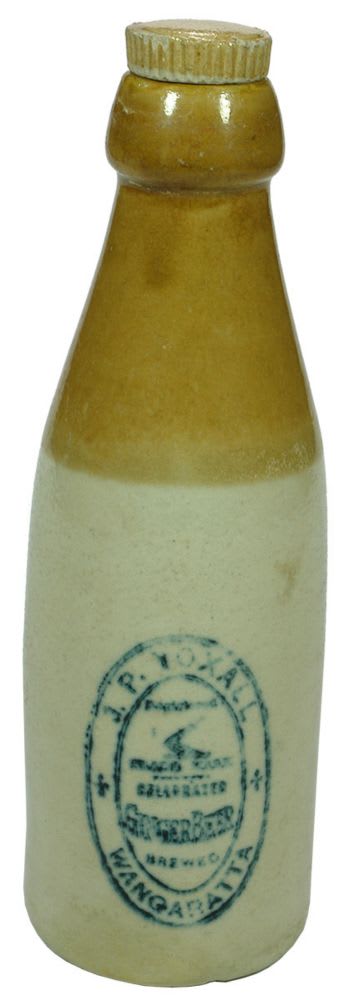 Yoxall Wangaratta Bendigo Pottery Bottle