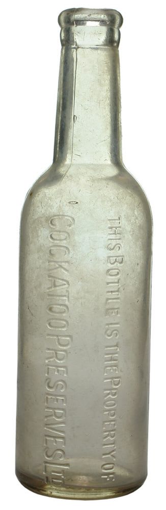 Cockatoo Preserves Vintage Sauce Chutney Bottle