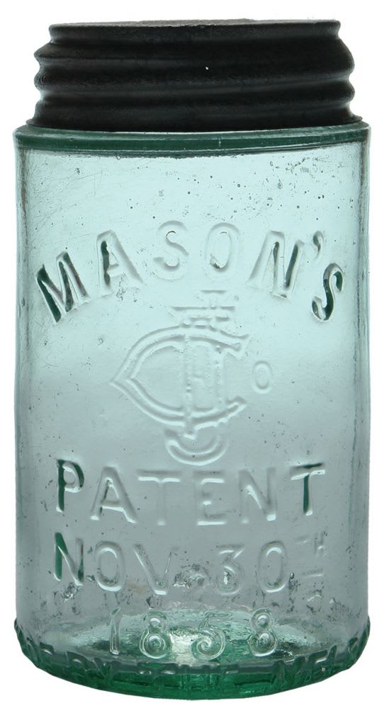 Mason's Patent 1858 Pint Preserving Jar