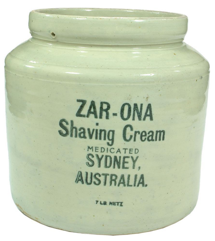 Zar-ona Shaving Cream Sydney Stone Jar