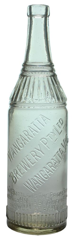 Wangaratta Brewery Fancy Vintage Cordial Bottle