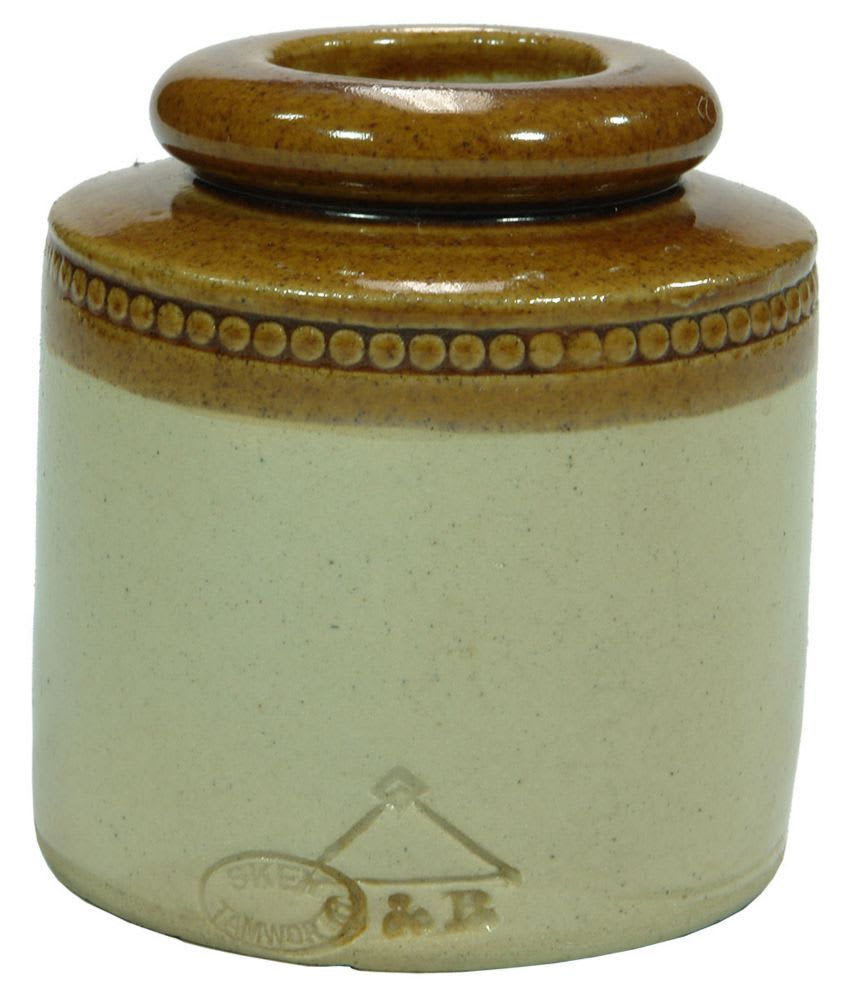 Crosse Blackwell Triangle Stoneware Jar