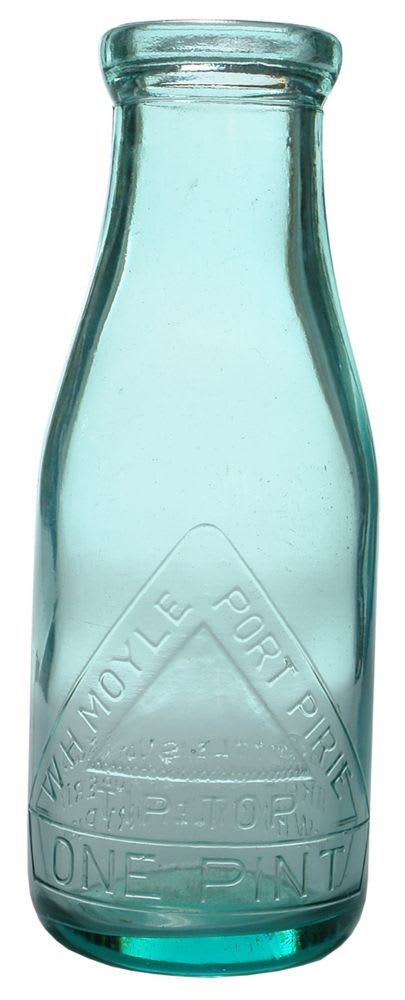 Moyle Port Pirie Mountain Milk Bottle