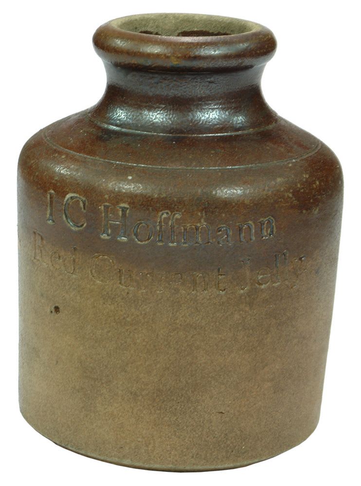 Hoffman Red Currant Jelly Stoneware Jar
