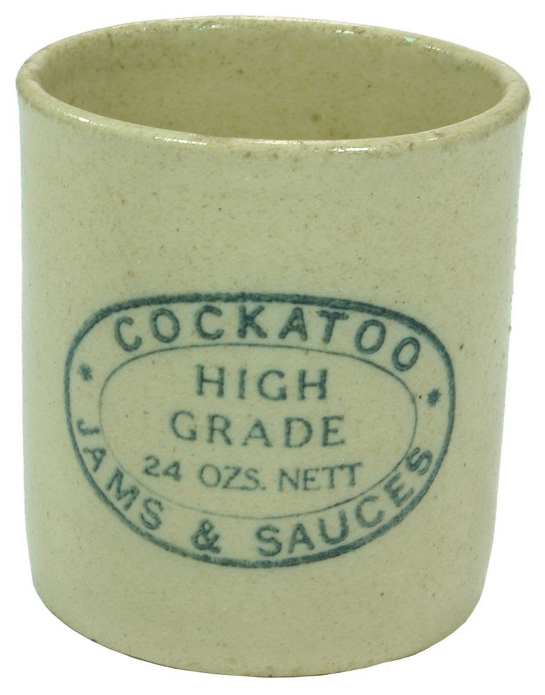 Cockatoo High Grade Jams Sauces Ceramic Jar