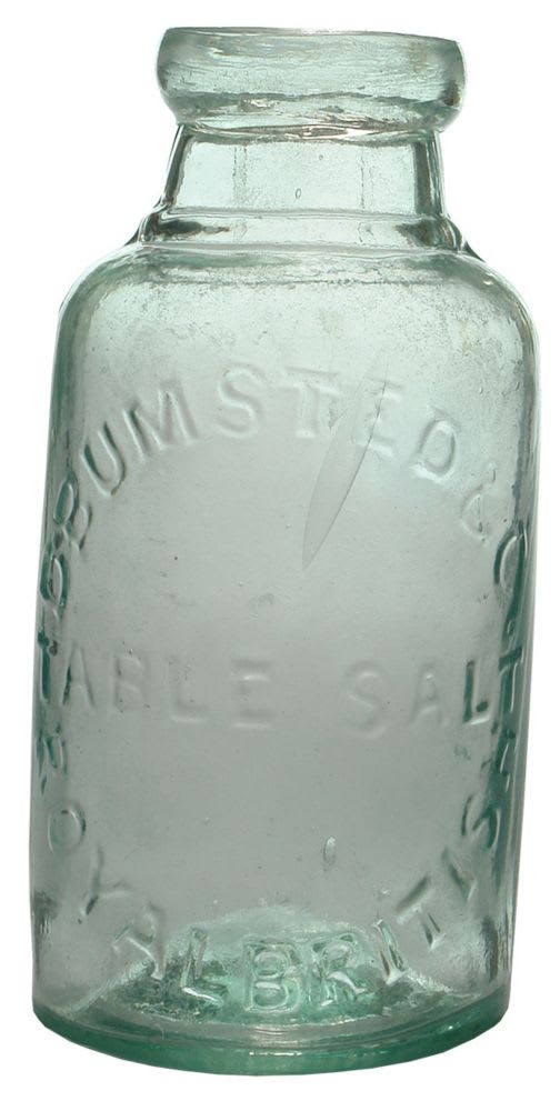 Bumsted Royal British Table Salt Glass Jar