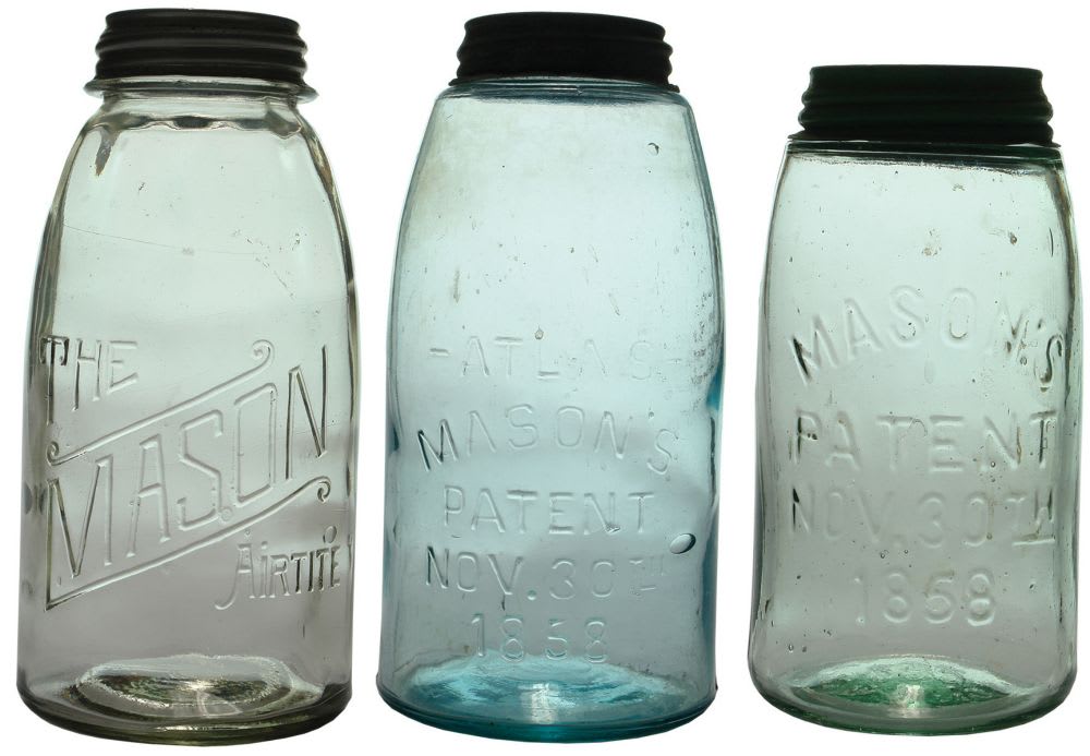 Collection Mason's Patent Fruit Preserving Jars