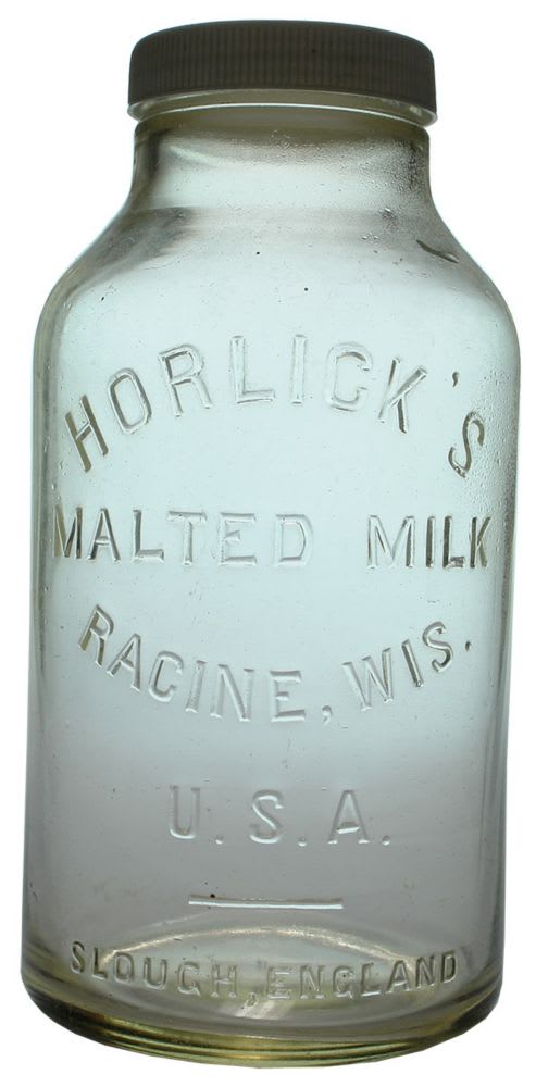 Horlick's Malted Milk Racine Glass Jar