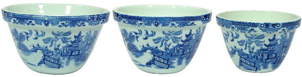 Willow Pattern Pudding Bowls Mutual Store Melbourne
