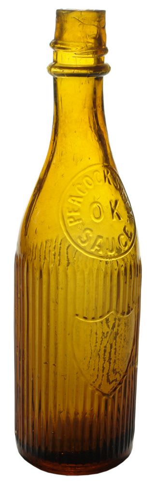 Peacock's OK Sauce Bottle