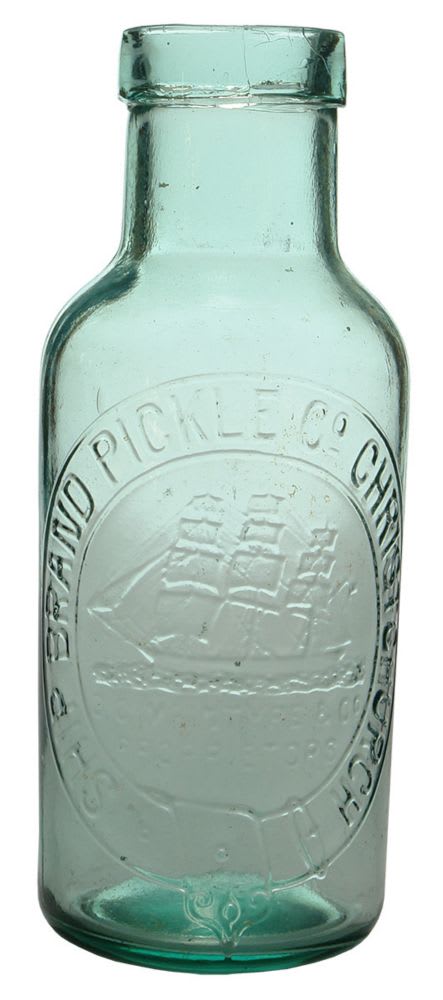 Ship Brand Pickle Christchurch Glass Jar