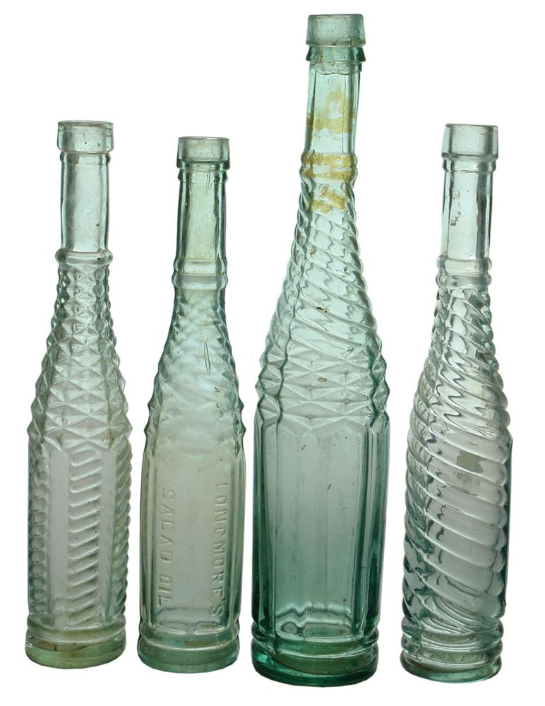 Collection Antique Salad Oil Bottles