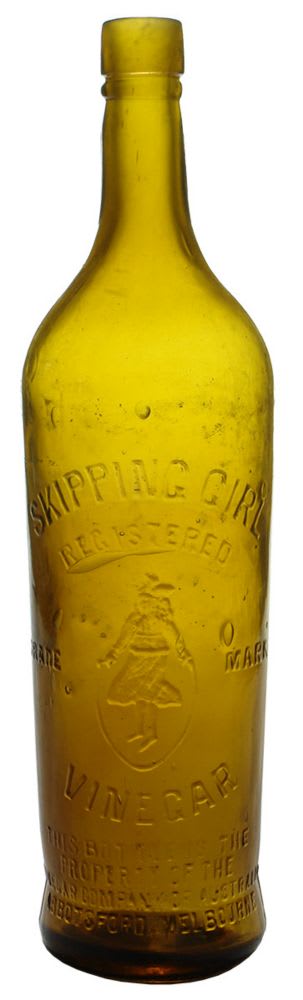 Skipping Girl Vinegar Abbotsford Antique Bottle