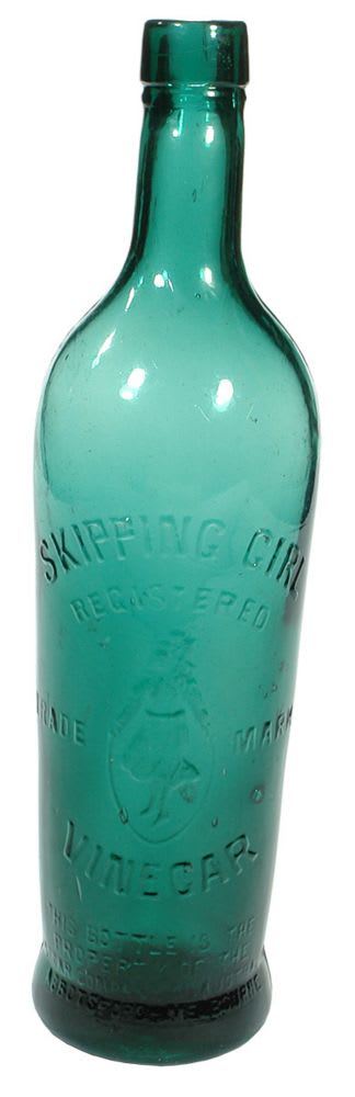 Skipping Girl Vinegar Abbotsford Antique Bottle