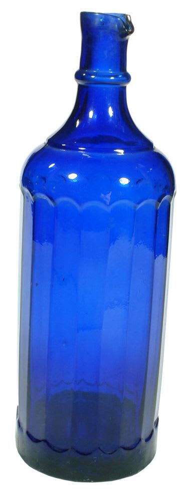 Cobalt Blue Glass Ink Bottle