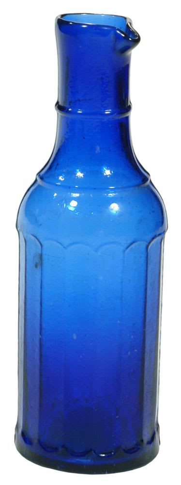 Cobalt Blue Glass Ink Bottle