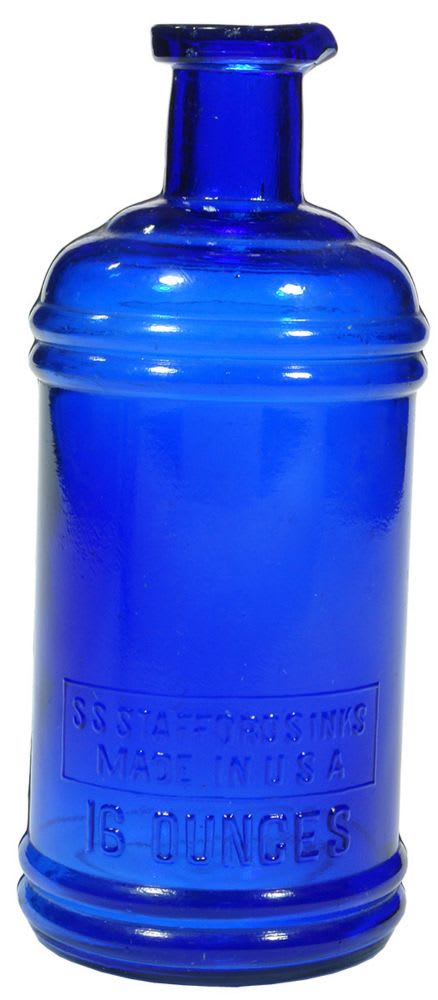 Stafford's Inks Cobalt Blue Ink Bottle