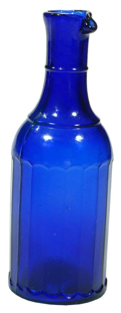 Cobalt Blue Ink Glass Bottle