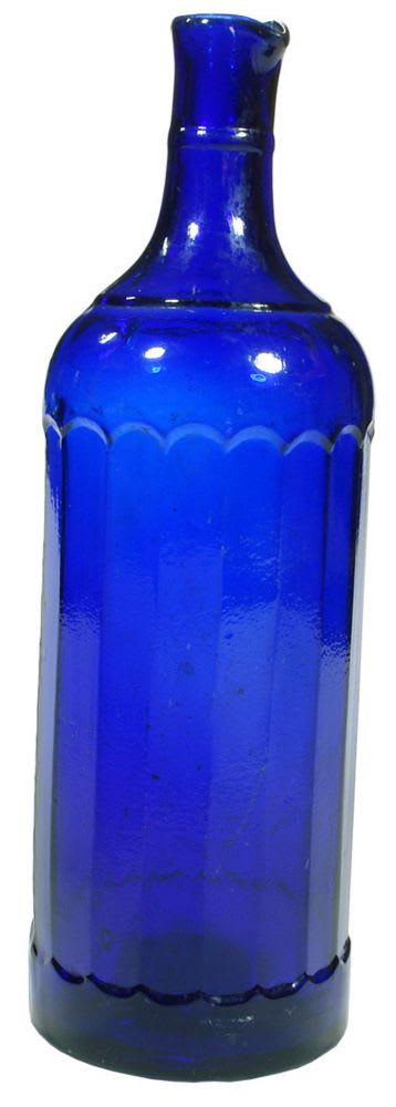 Cobalt Blue Glass Ink Bottle