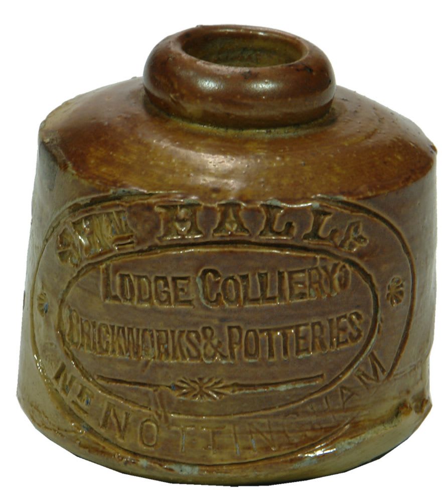 Hall Lodge Colliery Brickworks Potteries Ink Bottle