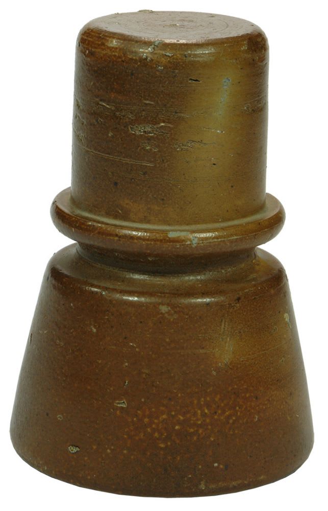 Salt Glaze Stoneware Telegraph Insulator