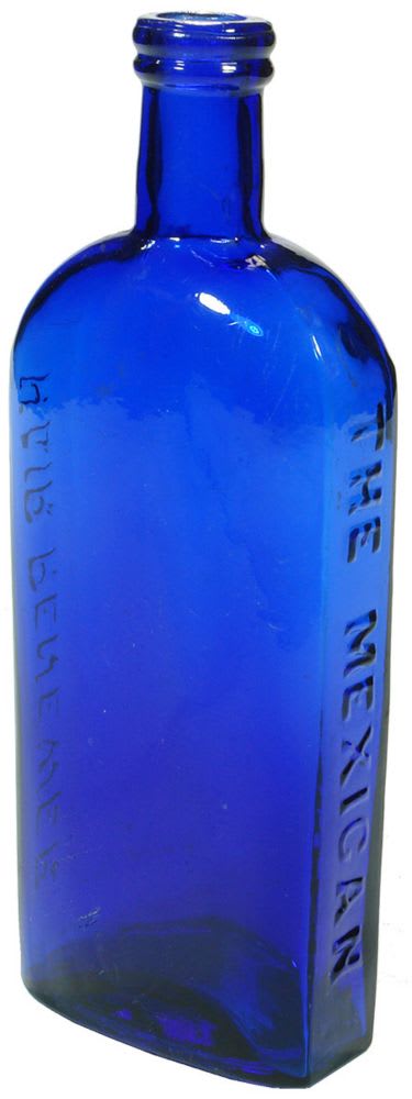 Mexican Hair Renewer Cobalt Blue Bottle