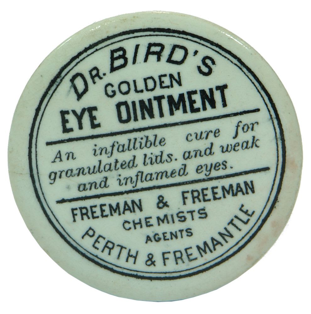 Bird's Golden Eye Ointment Fremantle Pot Lid