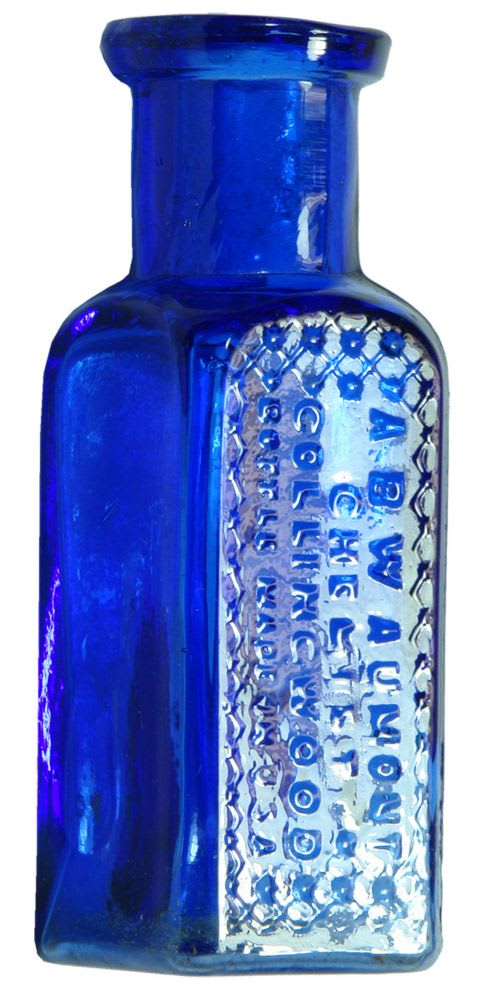 Aumont Chemist Collingwood Blue Poison Bottle