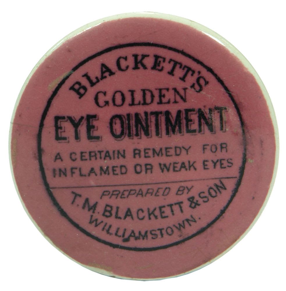 Blackett's Golden Eye Ointment Pot Lid