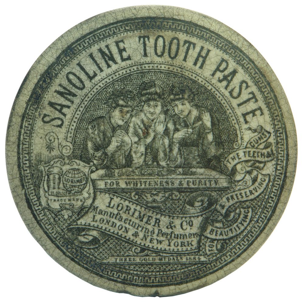 Sanoline Tooth Paste Lorimer Pot Lid
