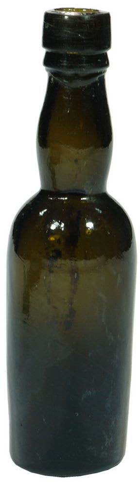 Sample Black Glass Whisky Bottle
