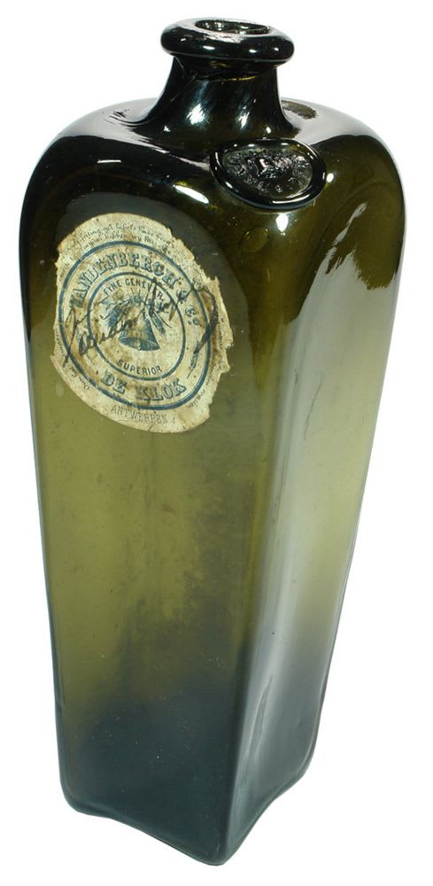 Van Den Bergh Bell Labelled Seal Gin Bottle