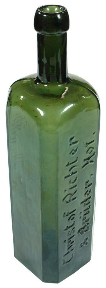 Christof Richter Green Glass Bottle