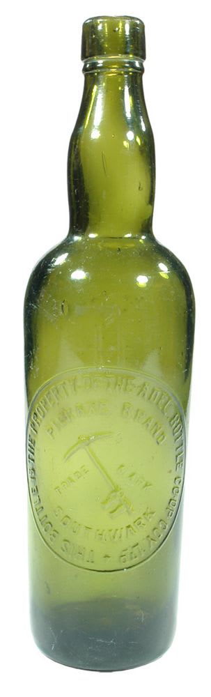 Pickaxe Brand Southwark Green Wine Bottle
