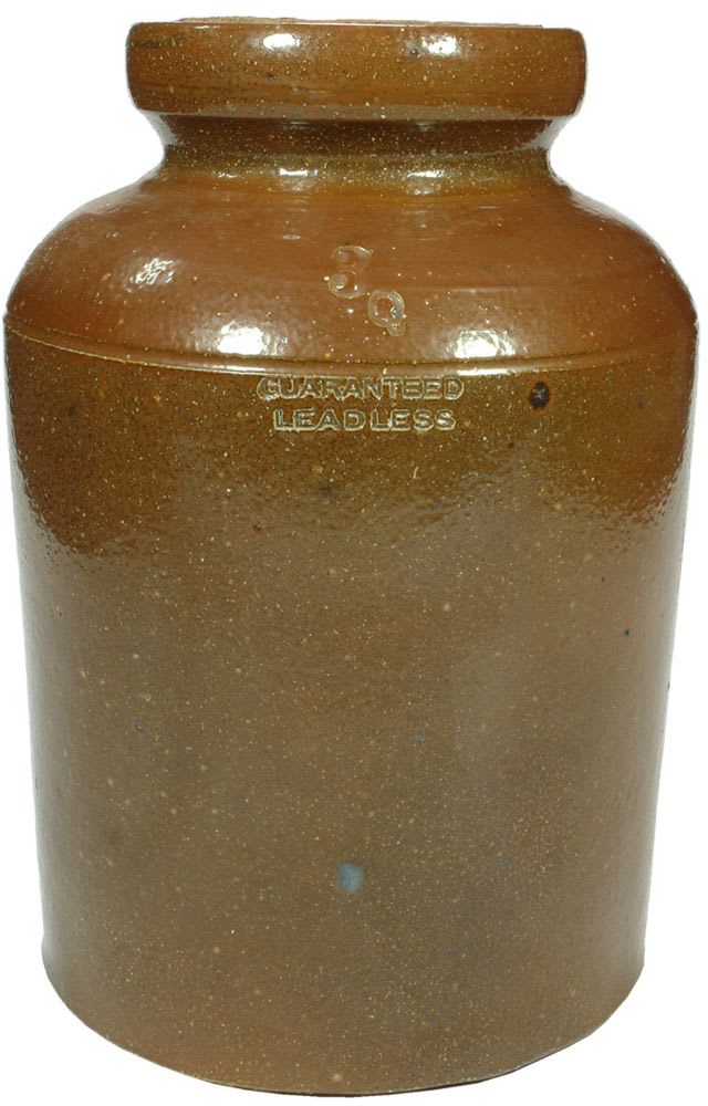 Salt Glaze Leadless Stoneware Jar