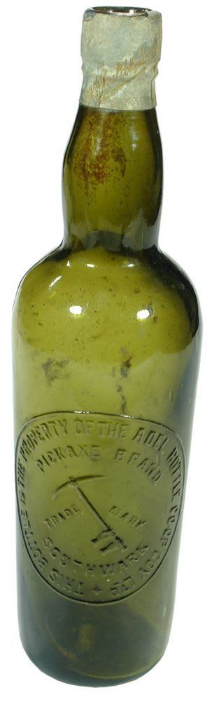 Pickaxe Brand Southwark Green Wine Bottle